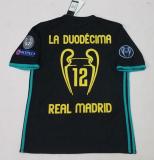 2017/18 Real Madrid Away Black UCL Final 1:1 Quality Retro Soccer Jersey
