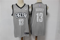 NBA 2021 Nets #13 Harden grey 1:1 Quality