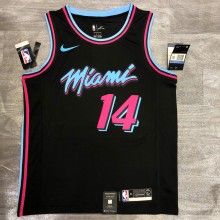 NBA Heat crew crew black No. 14 Hiro with chip 1:1 Quality