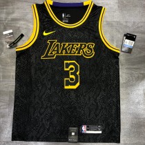 NBA Laker crew black snake 3 Davis with chip 1:1 Quality