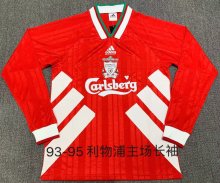 1993-1995 Retro Liverpool Home Long sleeve 1:1 Quality Soccer Jersey