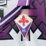 1992-1993 Fiorentina Away Fans 1:1 Quality Retro Soccer Jersey