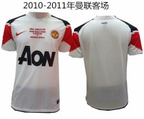 2010-2011 Manchester United Away 1:1 Quality Retro Soccer Jersey