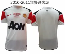 2010-2011 Manchester United Away 1:1 Quality Retro Soccer Jersey