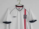 2001-2003 England Home 1:1 Quality Retro Soccer Jersey