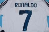 2012-2013 Retro Real Madrid Home Long Sleeve 1:1 Quality Soccer Jersey