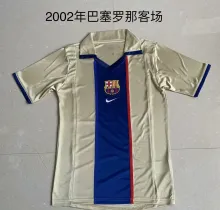 2001-2002 Barcelona Away 1:1 Quality Retro Soccer Jersey