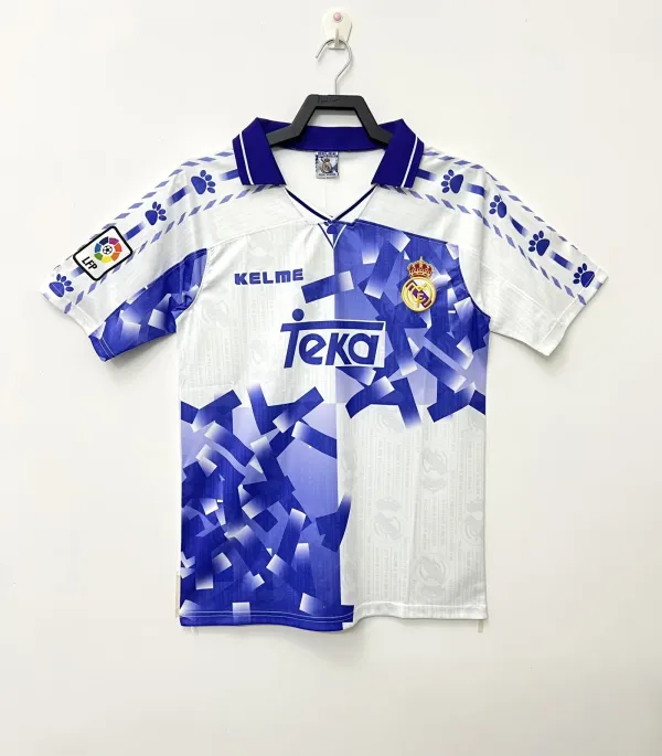 1996-1997 Real Madrid Away 1:1 Quality Retro Soccer Jersey