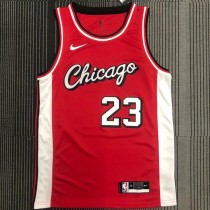 NBA Bulls Jordan #23 Red Top Quality Hot Pressing 1:1 Quality