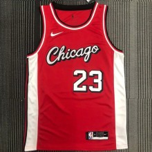 NBA Bulls Jordan #23 Red Top Quality Hot Pressing 1:1 Quality