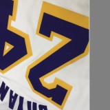 NBA Laker's Retro white V-collar 24 Kobe with chip 1:1 Quality