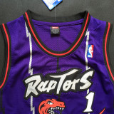 NBA Raptors (mesh print) 1 McGrady white purple 1:1 Quality