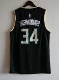 NBA Bucks (21 new season) # 34 Antetokounmpo black 1:1 Quality