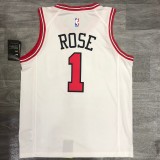 NBA Bulls crew neck white No. 1 Ross with chip 1:1 Quality