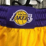 NBA Lakers Yellow Top Quality Pants 1:1 Quality