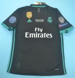 2017/18 Real Madrid Away Black UCL Final 1:1 Quality Retro Soccer Jersey