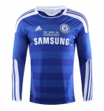 2011-2012 Chelsea Home Long Sleeve 1:1 Retro Soccer Jersey