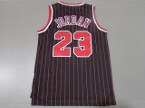 NBA Chicago Bull #23 Jordan Golden black red bar 1:1 Quality