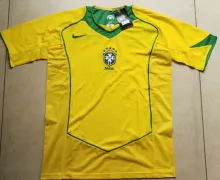 2004 Brazil Home 1:1 Quality Retro Soccer Jersey