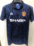 1993 Manchester United Away 1:1 Quality Retro Soccer Jersey