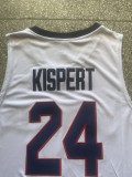 NCAA University of Gonzaga #24 white university Jersey 1:1 Quality