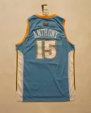 NBA Nuggets (mesh print) 15 Anthony light blue 1:1 Quality