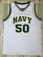 NBA Spurs #50 Admiral David Robinson high school Vintage best Mesh Jersey white 1:1 Quality
