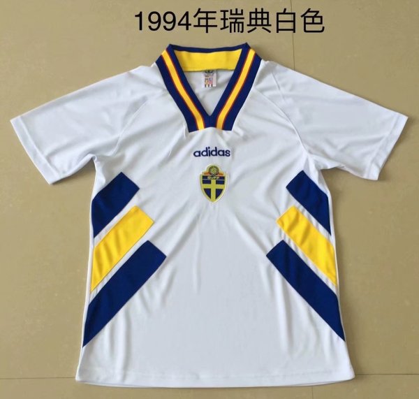 1994 Retro Sweden Away 1:1 Quality Soccer Jersey