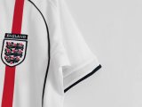 2001-2003 England Home 1:1 Quality Retro Soccer Jersey