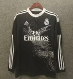 2014-2015 Retro Real Madrid Away Black Long Sleeve 1:1 Quality Soccer Jersey