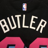 NBA Heat crew crew black 22 Jim Butler with chip 1:1 Quality