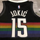 NBA Nuggets black No. 15 yokic with chip 1:1 Quality