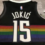 NBA Nuggets black No. 15 yokic with chip 1:1 Quality