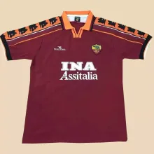 1998-1999 Roma Home 1:1 Retro Soccer Jersey