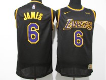 NBA Lakers # 6 James award black 1:1 Quality