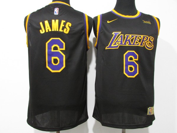 NBA Lakers # 6 James award black 1:1 Quality
