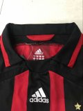 2006-2007 AC Home Long Sleeve 1:1 Quality Retro Soccer Jersey