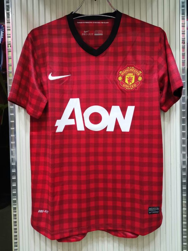 2012-2013 Manchester United Stadium 1:1 Quality Retro Soccer Jersey