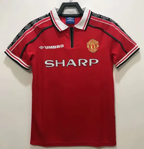 1998 Manchester united Home 1:1 Quality Retro Soccer Jersey