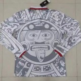 1998 Mexico Away Long Sleeve 1:1 Retro Soccer Jersey