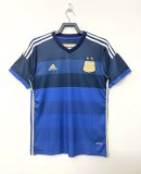 2014 Argentina Away Retro Soccer Jersey