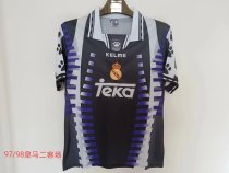 1997/1998 Real Madrid 2RD Away Retro 1:1 Quality  Soccer Jersey