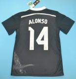 2014-2015 Retro Real Madrid Away Black Long Sleeve 1:1 Quality Soccer Jersey