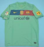 2010-2011 Retro Barcelona Away Green 1:1 Quality Soccer Jersey