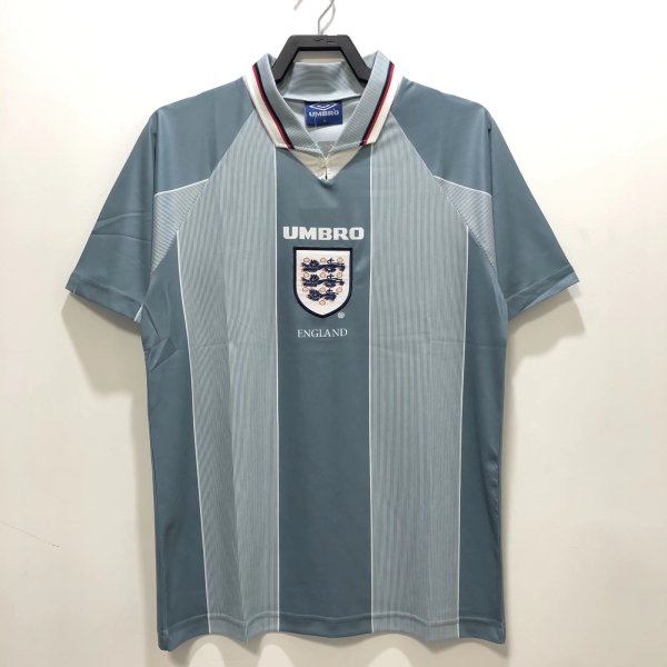 1996 England Away 1:1 Quality Retro Soccer Jersey
