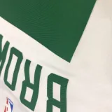 NBA Celtics retro white No. 7 Jerome Brown with chip 1:1 Quality