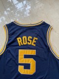 NCAA University of Michigan # 5 Jalen Rose dark blue jersey 1:1 Quality