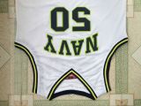 NBA Spurs #50 Admiral David Robinson high school Vintage best Mesh Jersey white 1:1 Quality