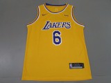NBA Lakers # 6 James award yellow 1:1 Quality