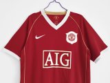 2006-2007 Manchester United Home 1:1 Quality Retro Soccer Jersey